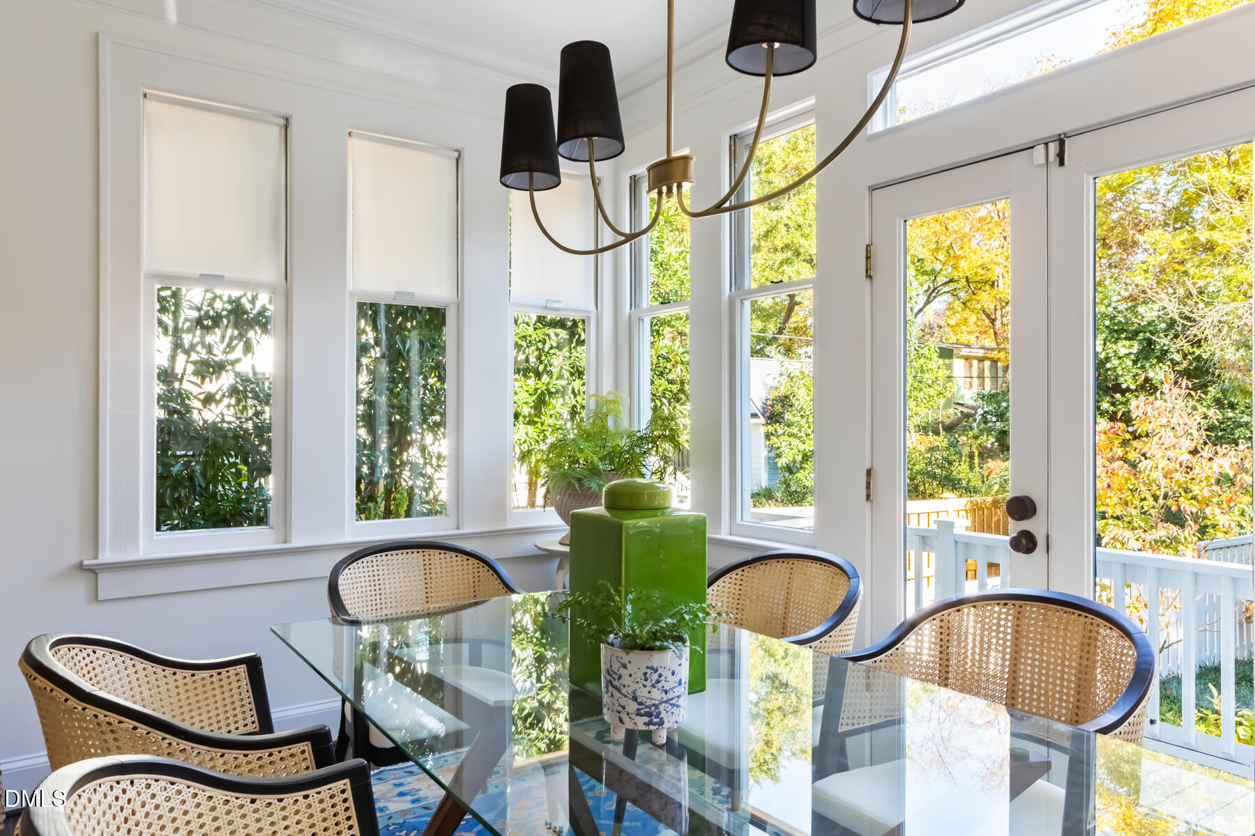 116 Hillcrest Road Raleigh, NC 27605 - Photo 14 of 34 a balcony view with couple of chairs and a large window