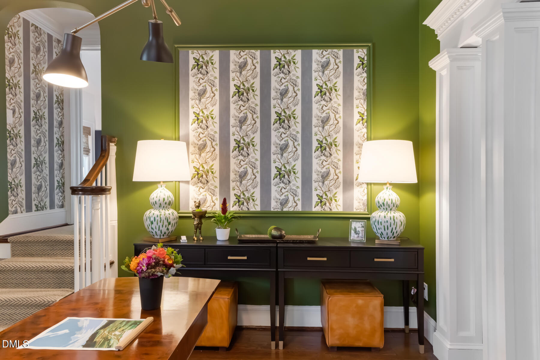 116 Hillcrest Road Raleigh, NC 27605 - Photo 7 of 34 a room with painting on the wall and a window