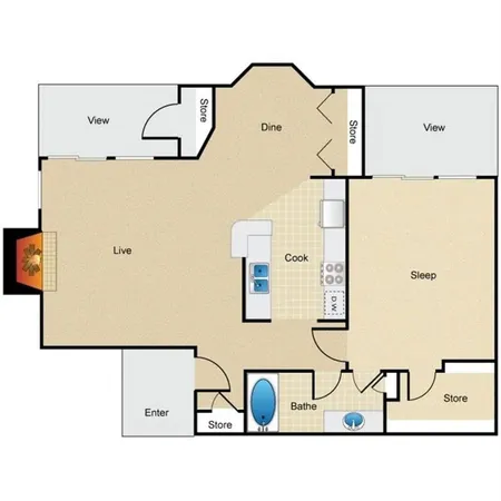 $1,007 | 8110 Creekbend Drive, Unit 305, Houston, TX 77071