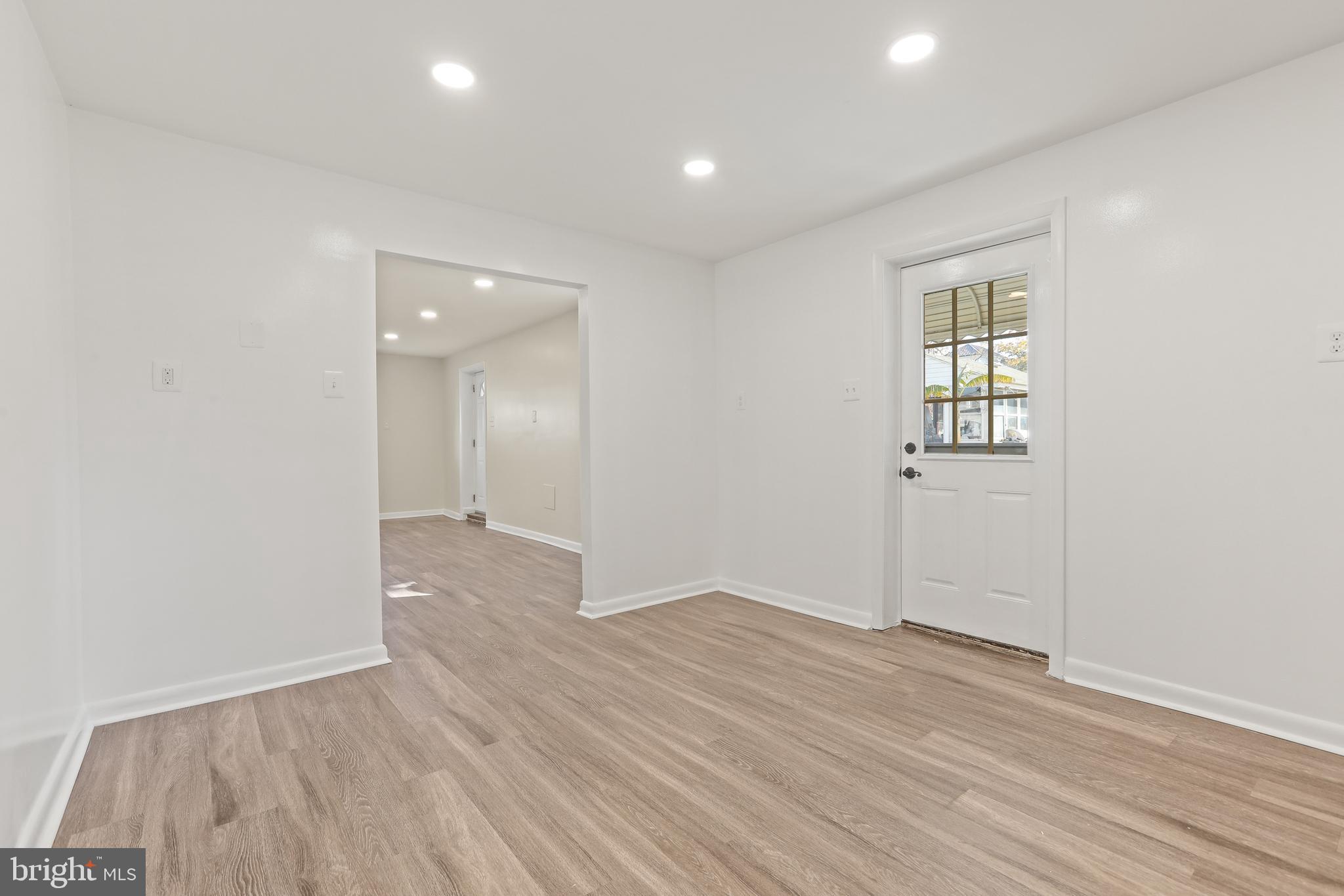 7823 Denton Avenue, Unit 5 Sparrows Point, MD 21219 - Photo 16 of 43 Kitchen/Dining Area to LR - Recessed LED lighting