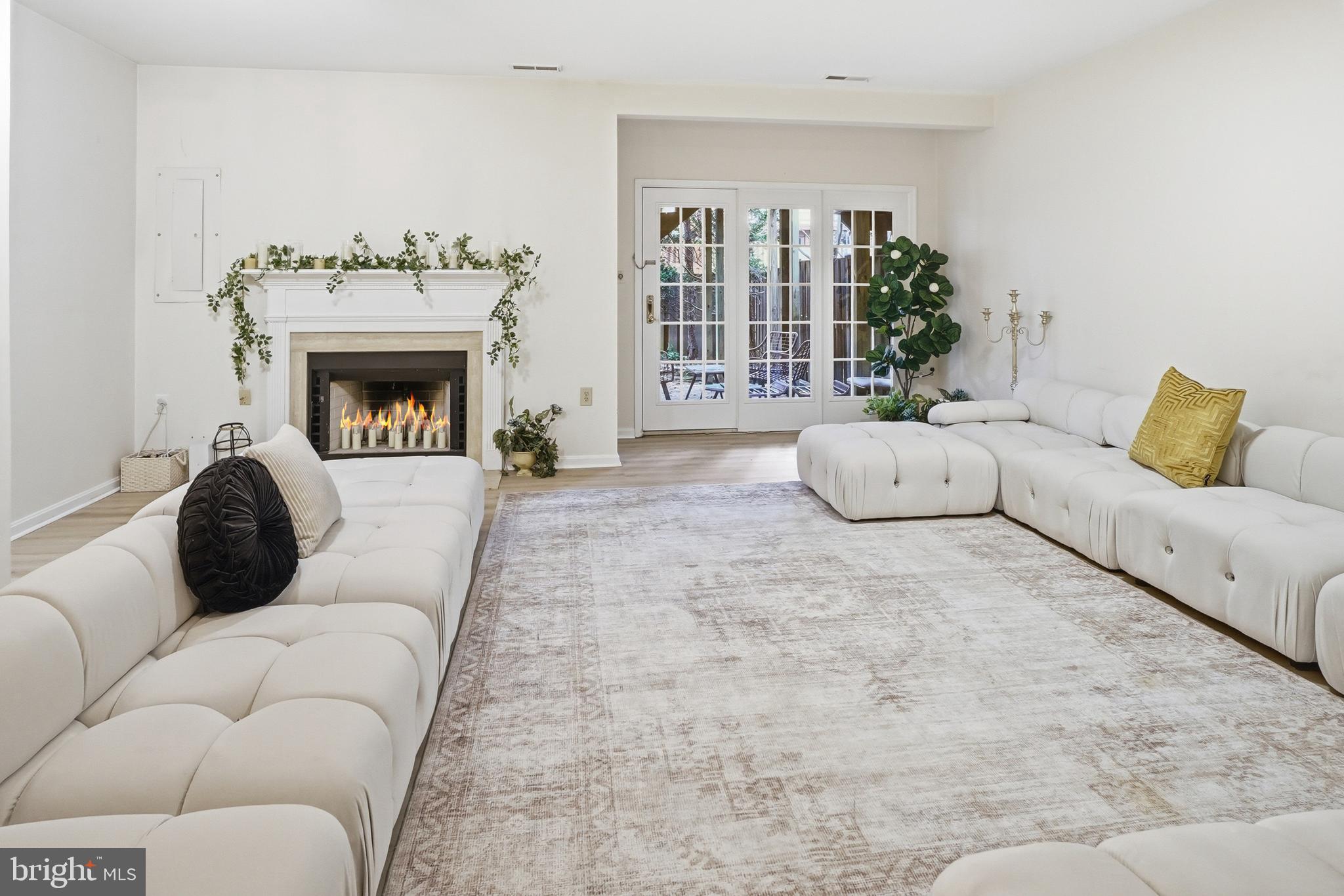 6524 Milva Lane Springfield, VA 22150 - Photo 35 of 47 a living room with furniture and a fireplace