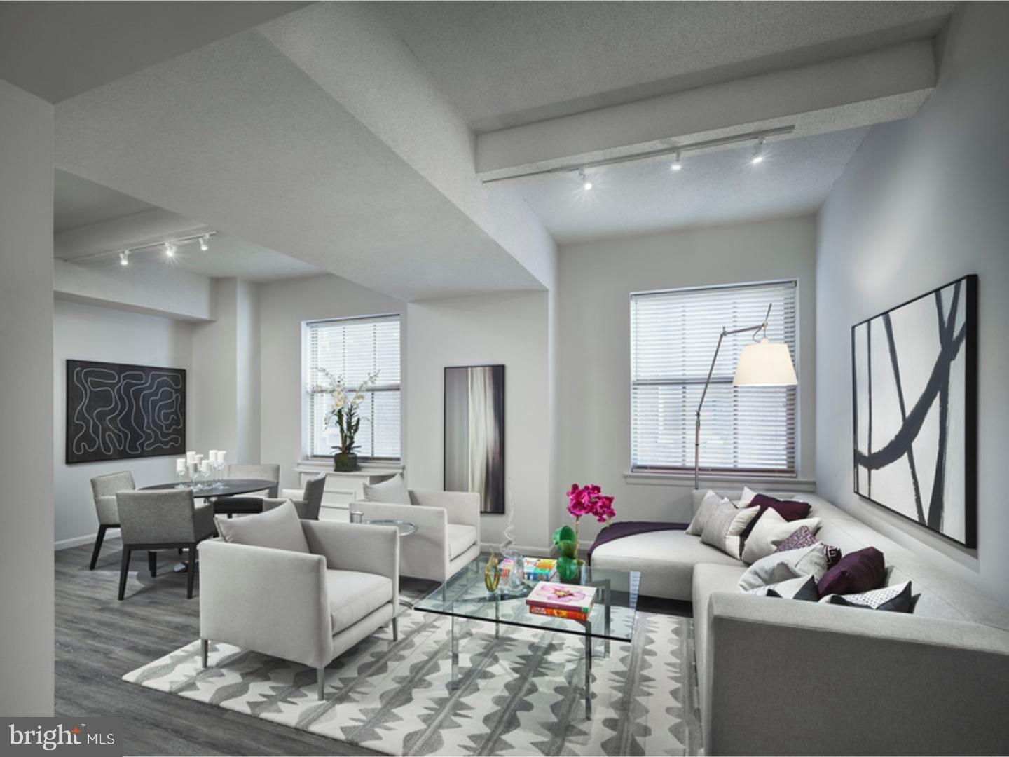 834 Chestnut Street, Unit STUDIO Philadelphia, PA 19107 - Photo 3 of 3 Spacious living room with 10 ft. ceilings