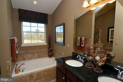 7332 Windsor Mill Road Baltimore, MD 21244 - Photo 17 of 19 a bathroom with a tub sink and mirror