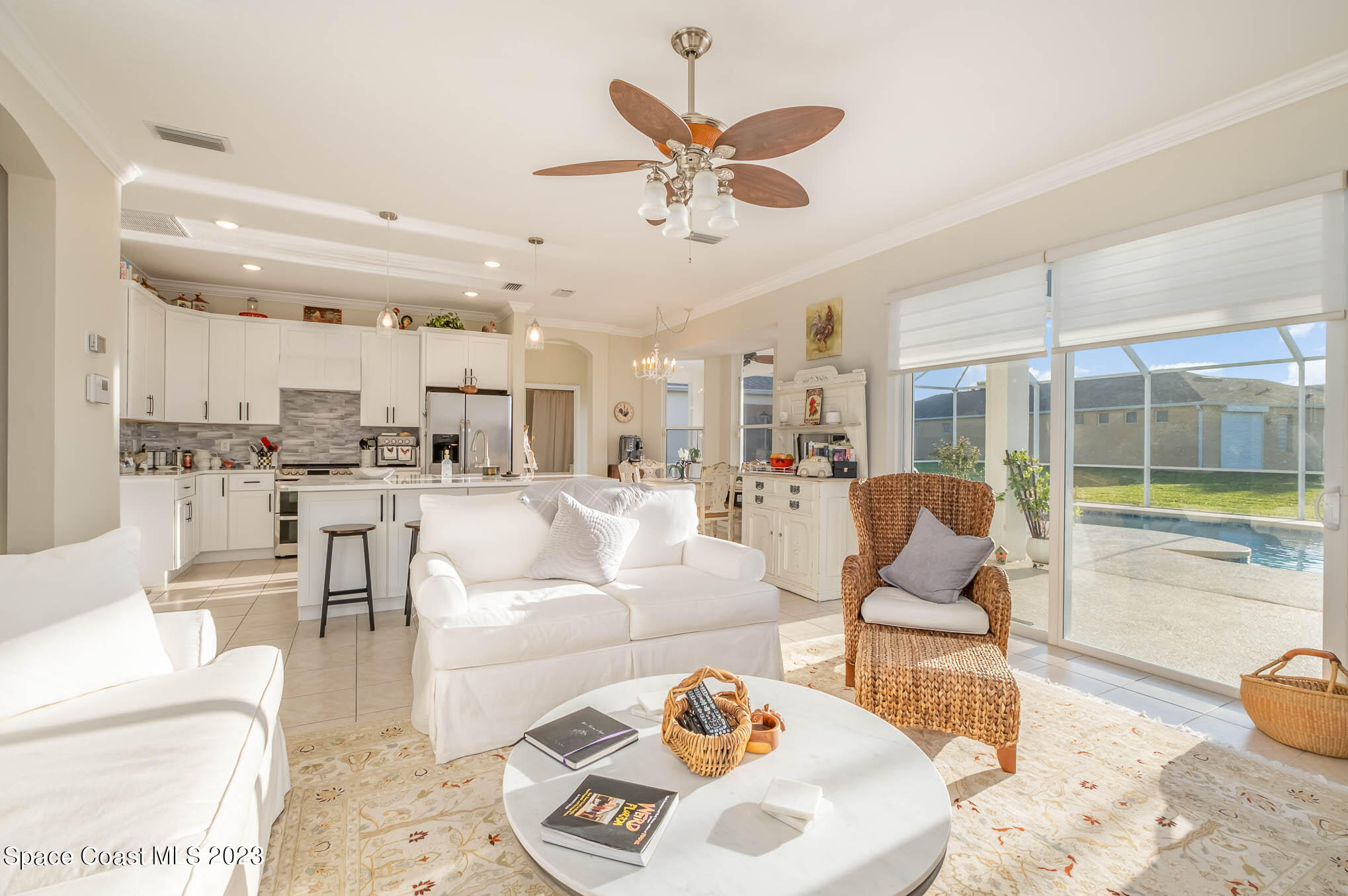 3032 Jacobaeus Lane Indialantic, FL 32903 - Photo 9 of 43 a living room with furniture and a large window