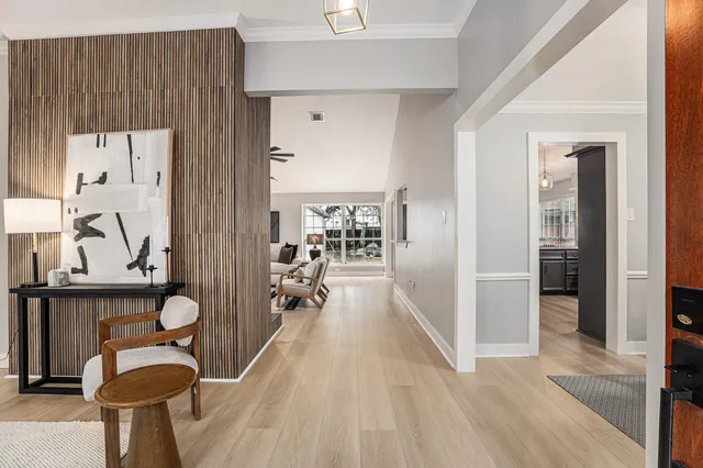 a view of a hallway with interior of the house