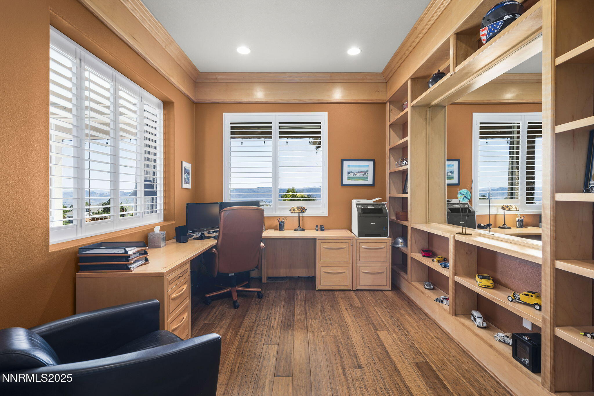2698 Wind Feather Trail Reno, NV 89511 - Photo 18 of 44 a view of a workspace with furniture and a window