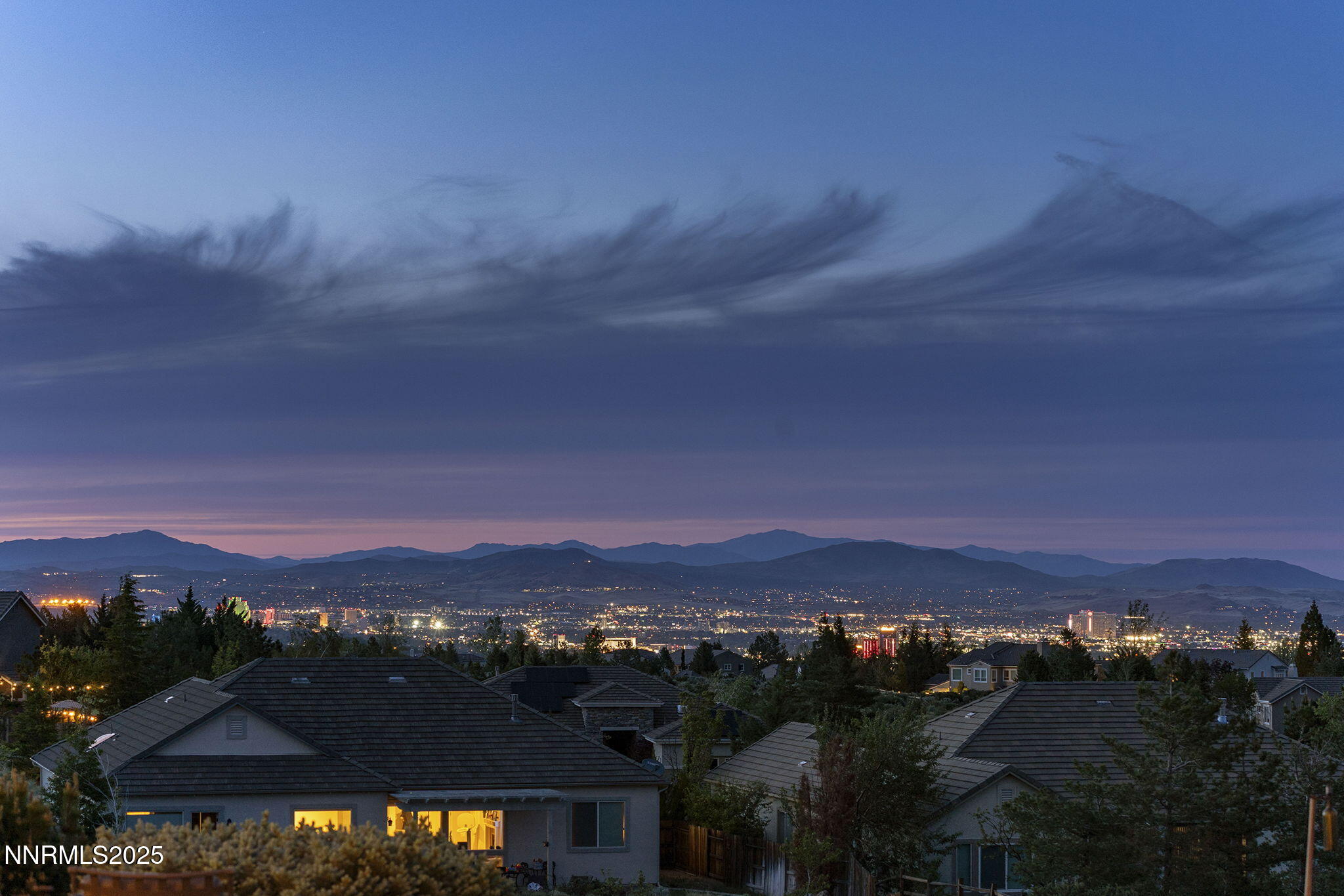 2698 Wind Feather Trail Reno, NV 89511 - Photo 32 of 44 a view of a city with sunset view