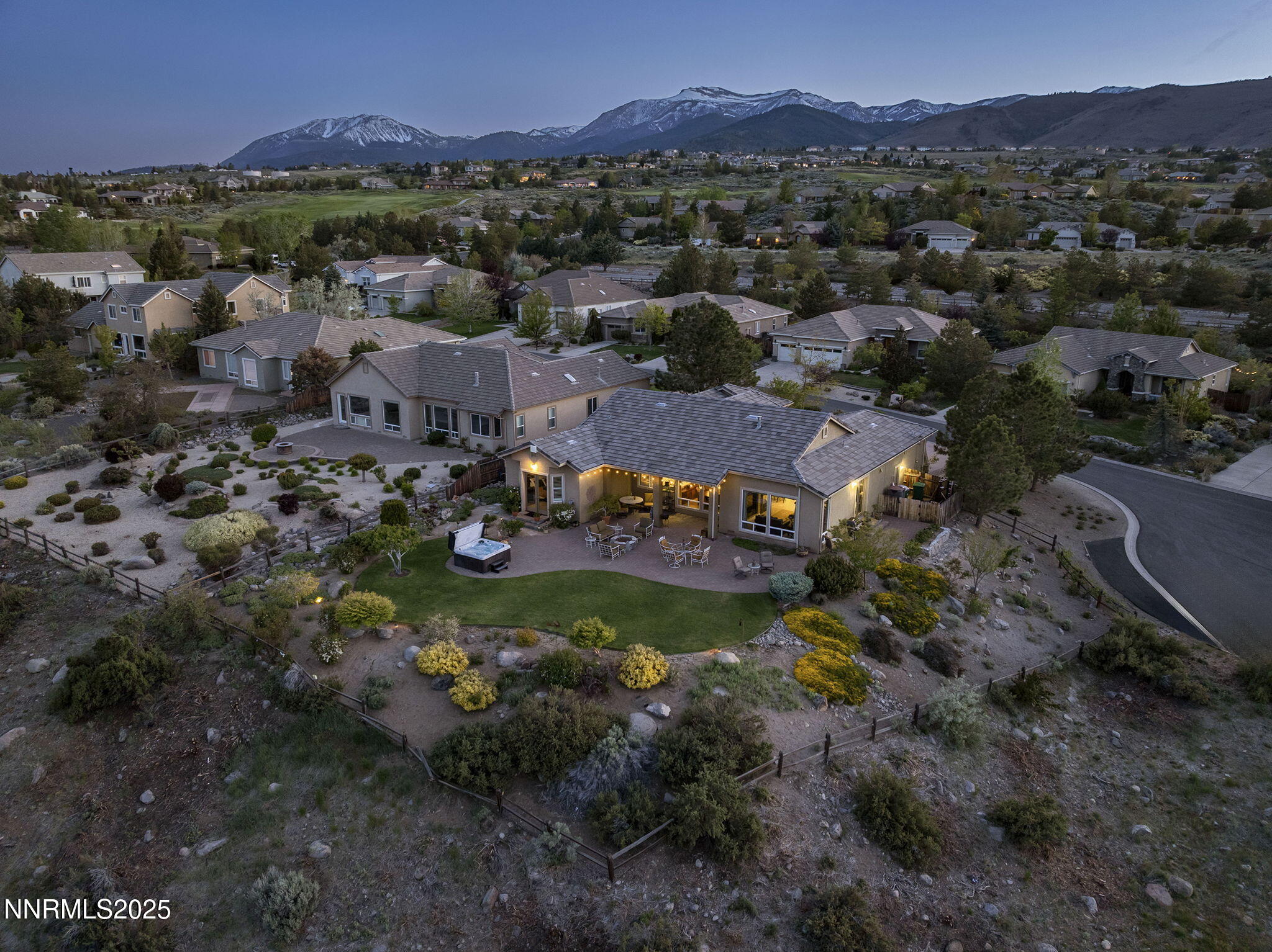 2698 Wind Feather Trail Reno, NV 89511 - Photo 36 of 44 a view of a town with mountains in the background