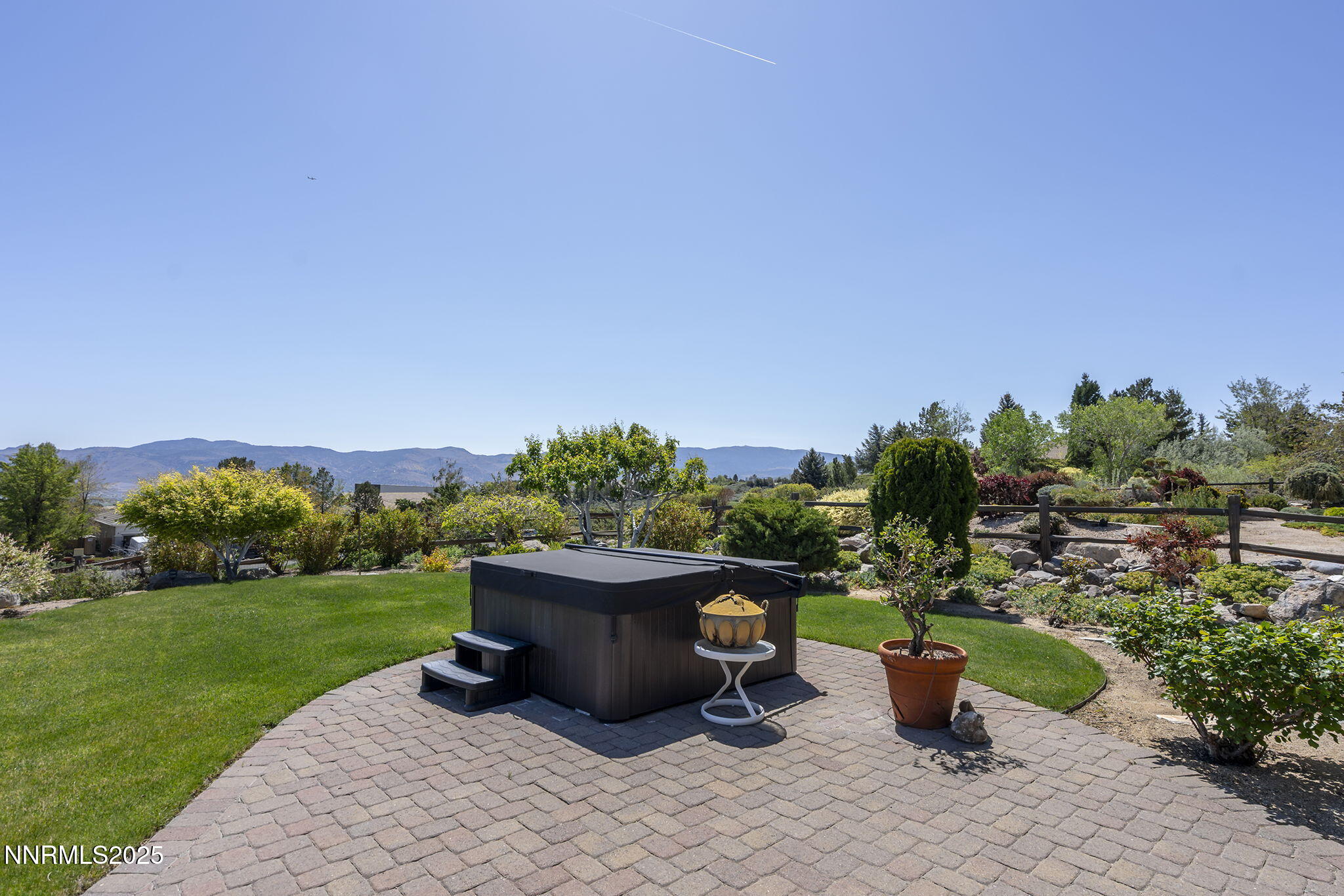 2698 Wind Feather Trail Reno, NV 89511 - Photo 38 of 44 a view of a backyard with garden and plants