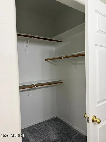 a close view of closet