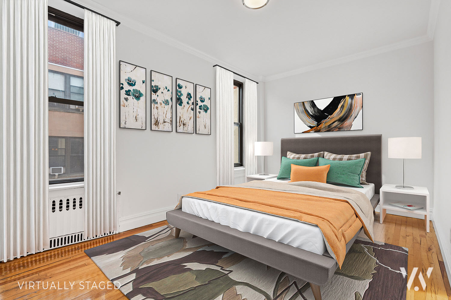 112 West 72nd Street, Unit 12E Manhattan, NY 10023 - Photo 2 of 11 a bedroom with a bed and painting on the wall