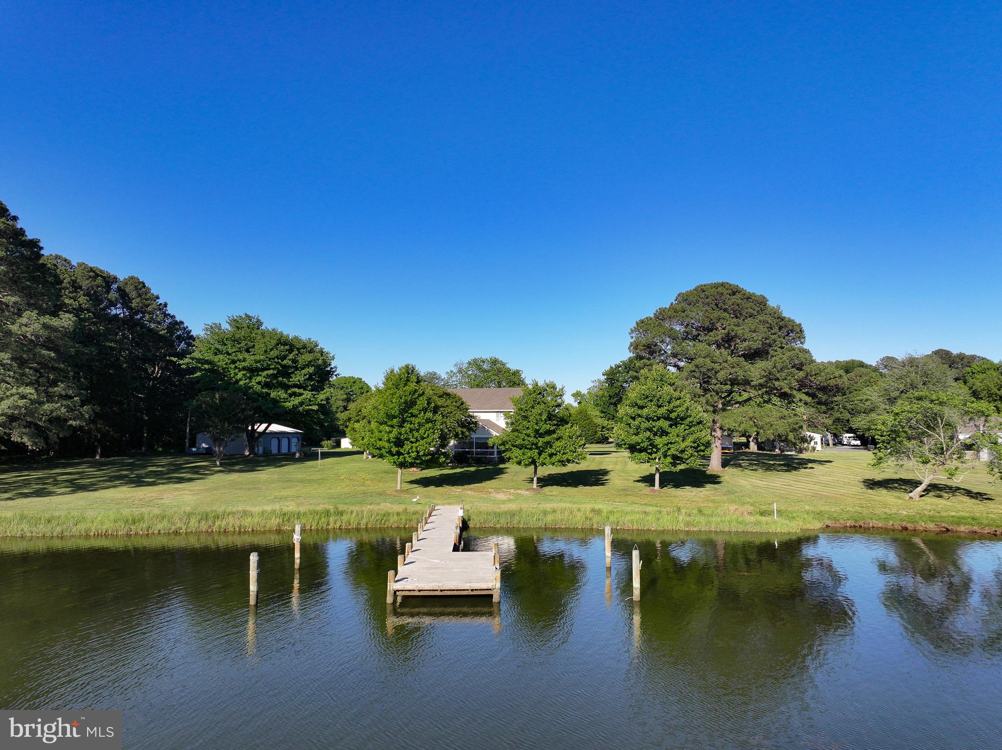 8684 Sewell Point Road Wittman, MD 21676 - Photo 8 of 18 Drone photo showing dock