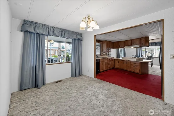 a very nice looking room with a large window