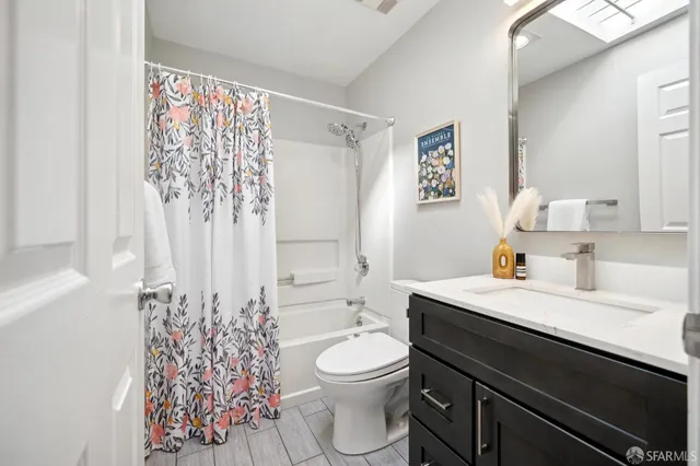 a car parked in a garage