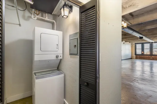 a view of storage and utility room