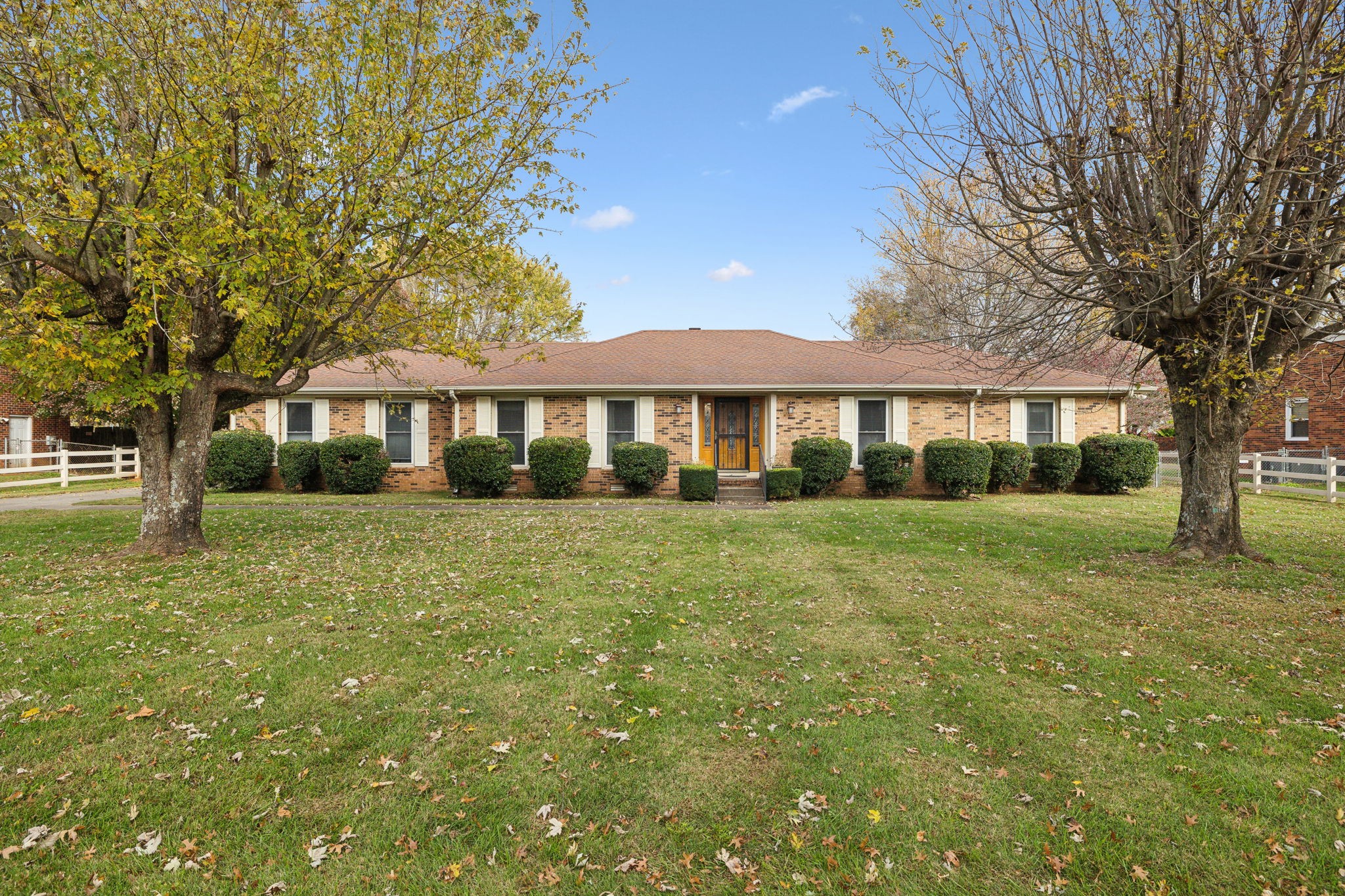 4068 Confederate Road Murfreesboro, TN 37128 - Photo 1 of 53 Welcome to 4068 Confederate Rd! This all-brick 3 Bedroom, 2 full Bath home has almost 2,250 sf, with attached sunroom, 2-car attached garage, and sits on 1/2 acre fenced lot, with storage building and shop!