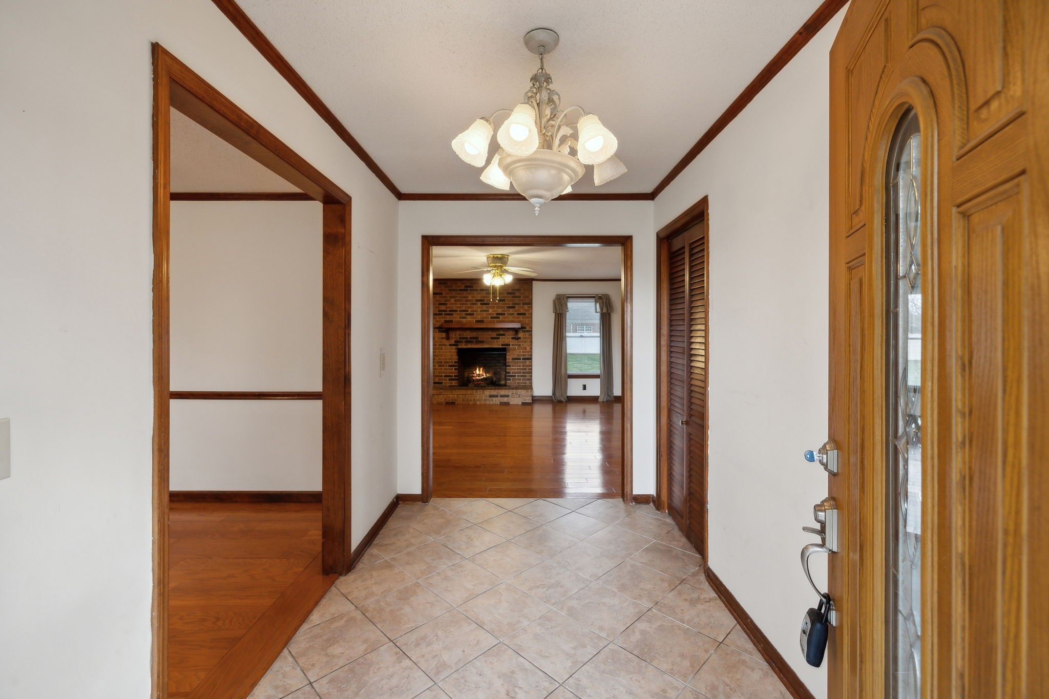 4068 Confederate Road Murfreesboro, TN 37128 - Photo 10 of 53 A look from the Front Door into the Entry Way Foyer - formal Dining Room is to the left and Living Room straight ahead!