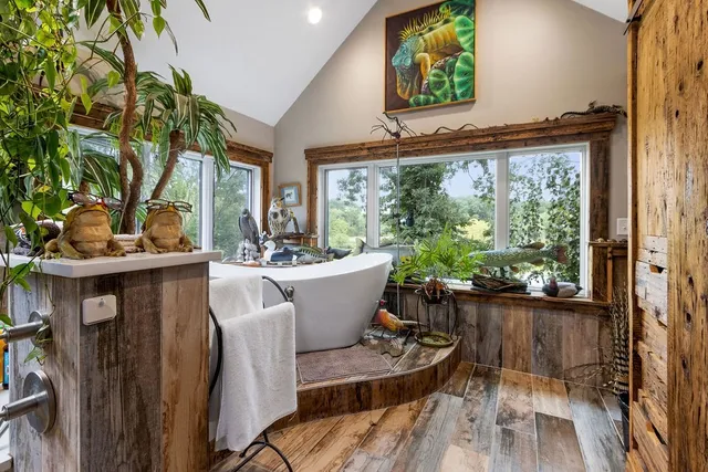 a view of a living room and dining room