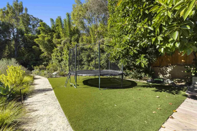 a view of an outdoor space with seating area