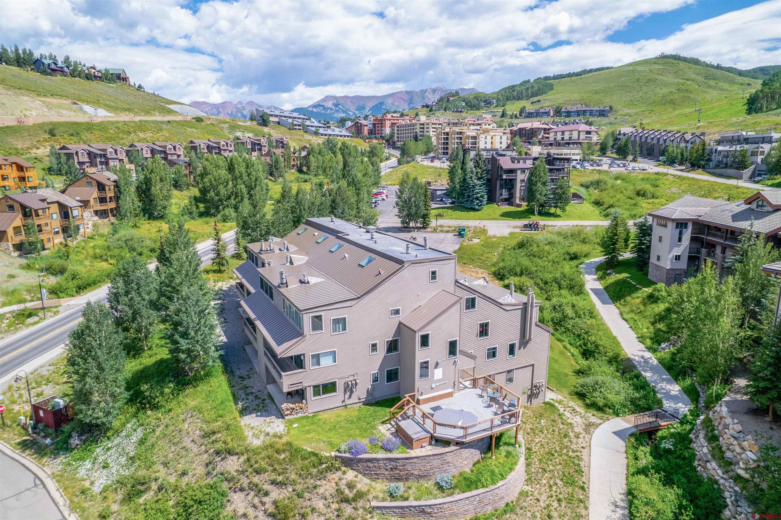 11 Hunter Hill Road, Unit 406 Crested Butte, CO 81225 - Photo 33 of 45 an aerial view of multiple house