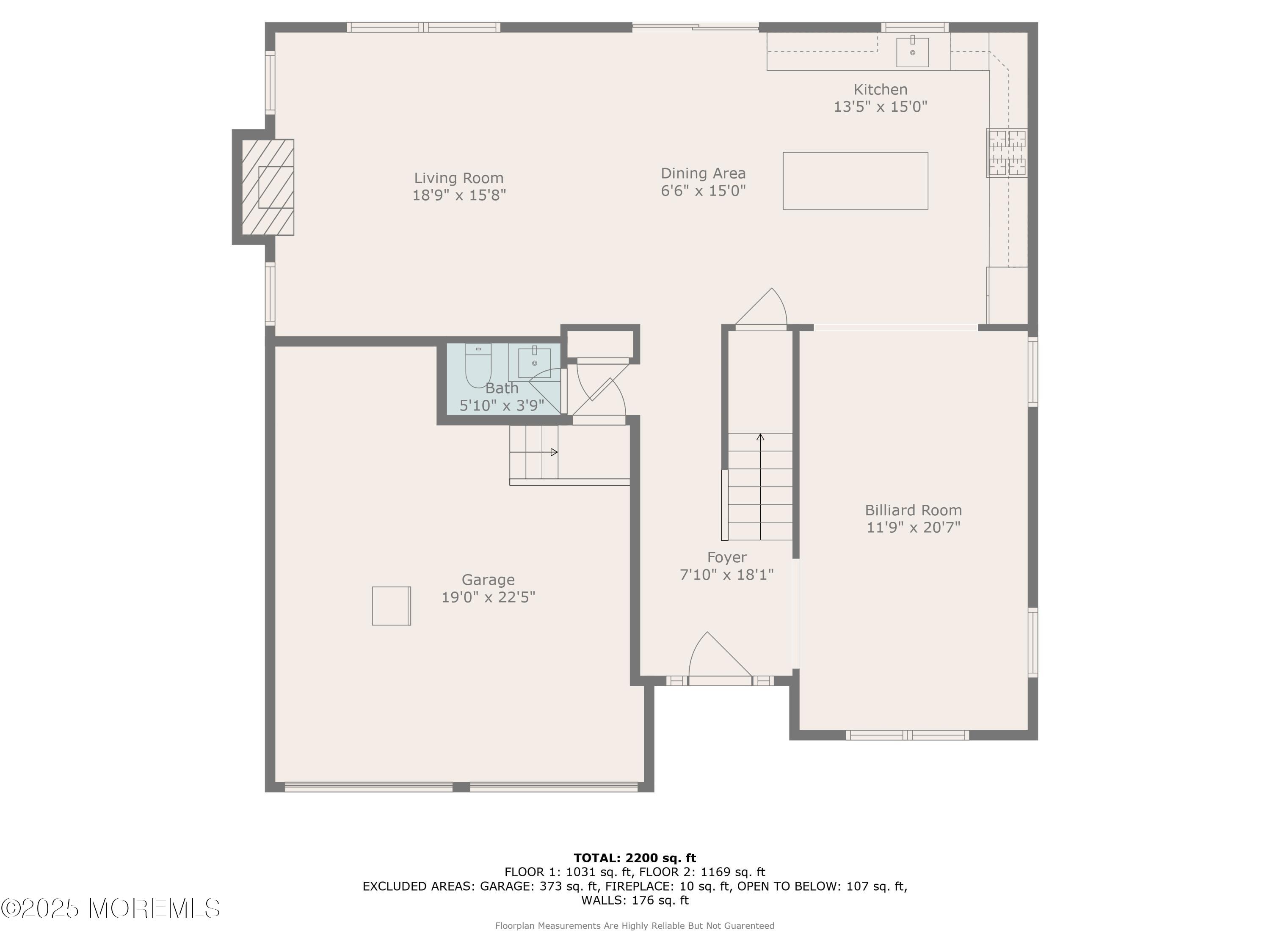 804 Linden Road Toms River, NJ 08753 - Photo 60 of 62 Floorplan 1st Floor