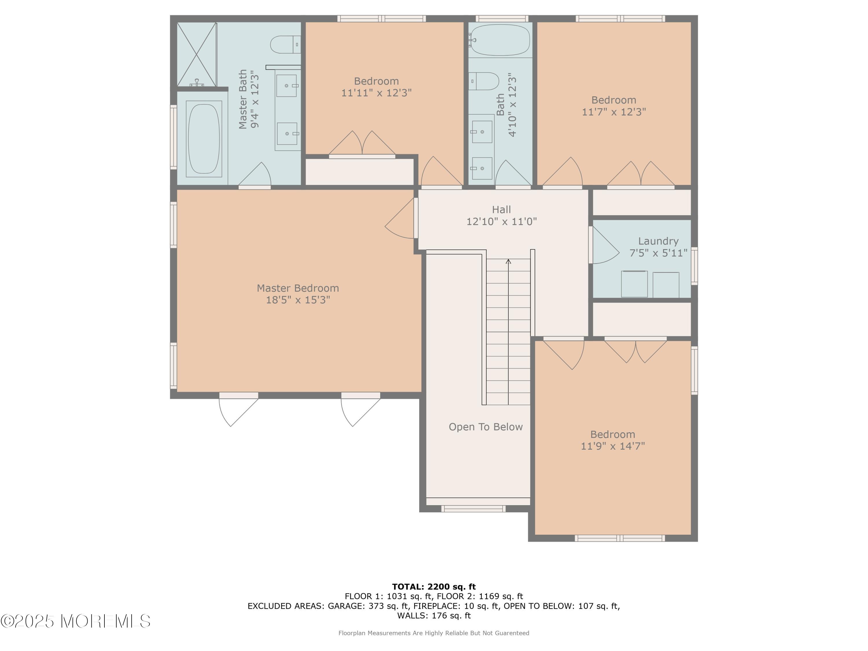 804 Linden Road Toms River, NJ 08753 - Photo 61 of 62 Floorplan 2nd Floor