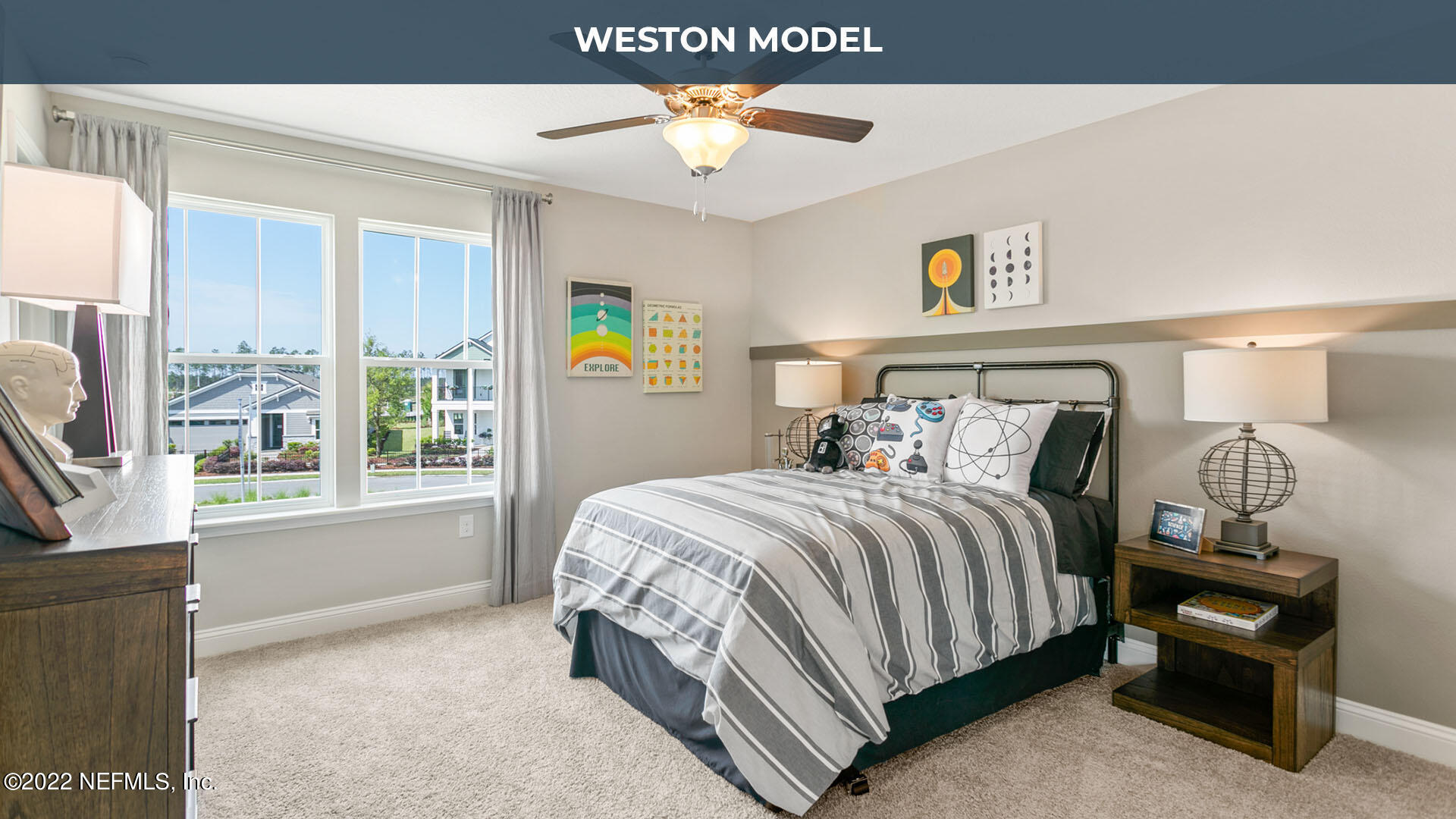 191 Millerstone Drive St. Augustine, FL 32092 - Photo 13 of 44 a bedroom with a bed and a window