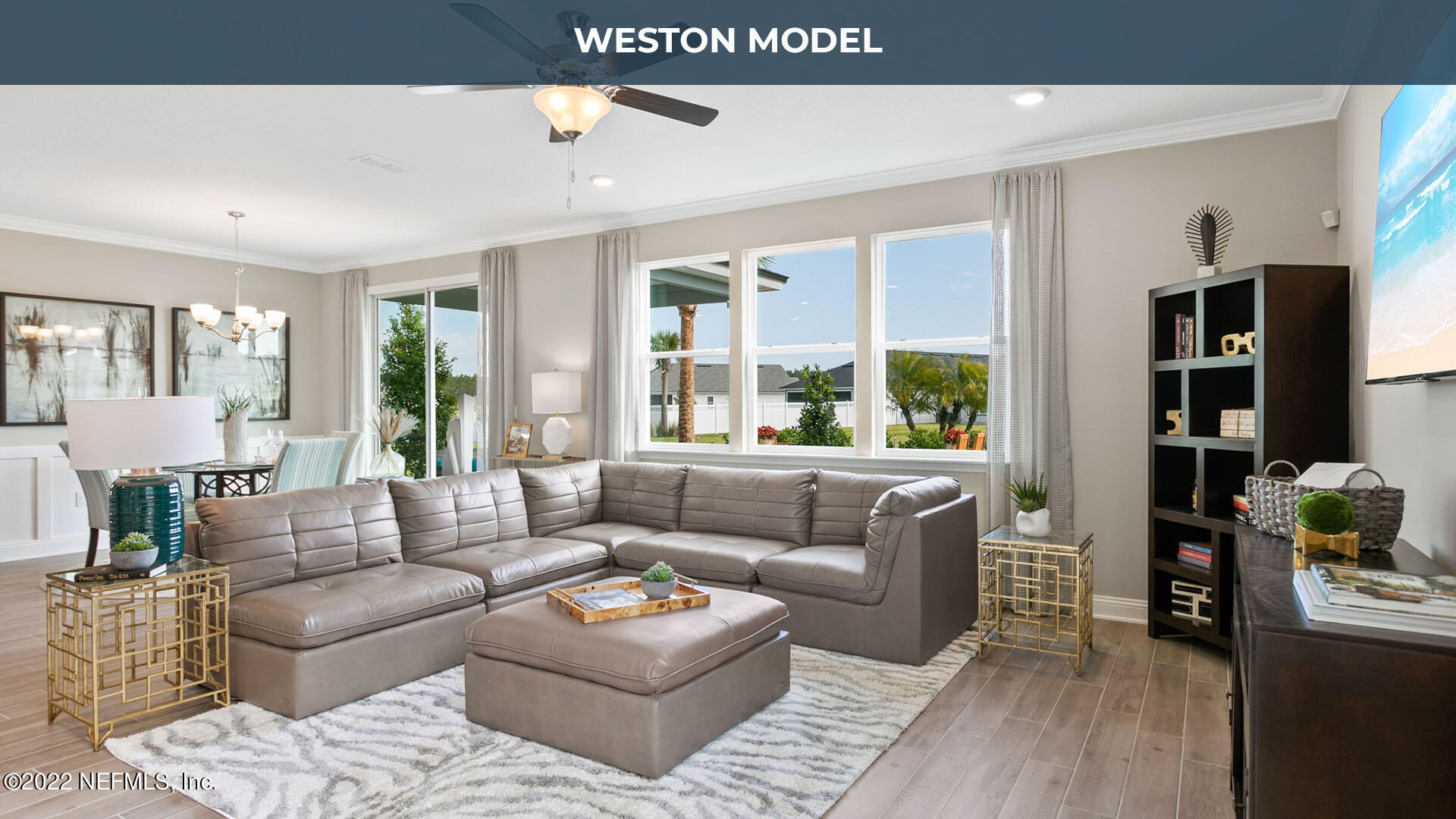 191 Millerstone Drive St. Augustine, FL 32092 - Photo 6 of 44 a living room with furniture and a large window