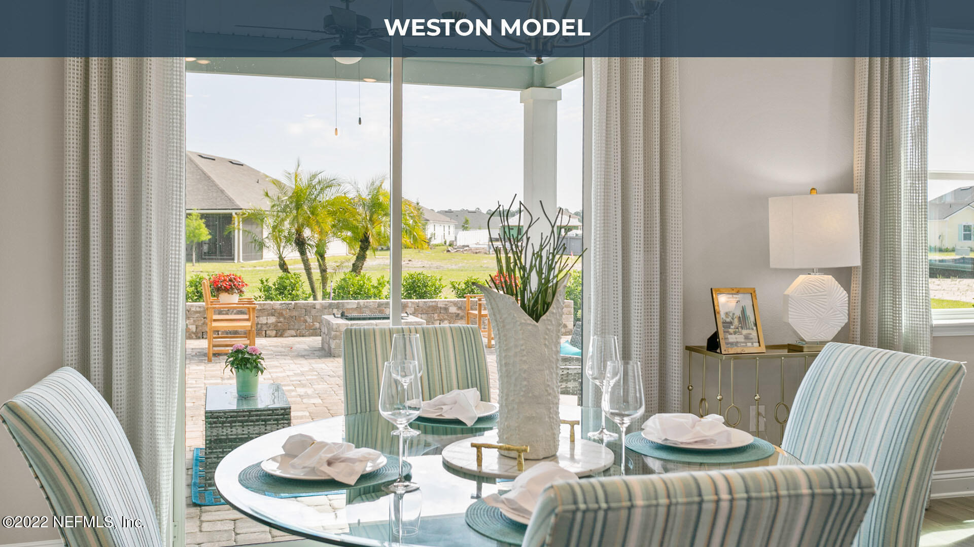 191 Millerstone Drive St. Augustine, FL 32092 - Photo 10 of 44 a dining room with furniture and a floor to ceiling window