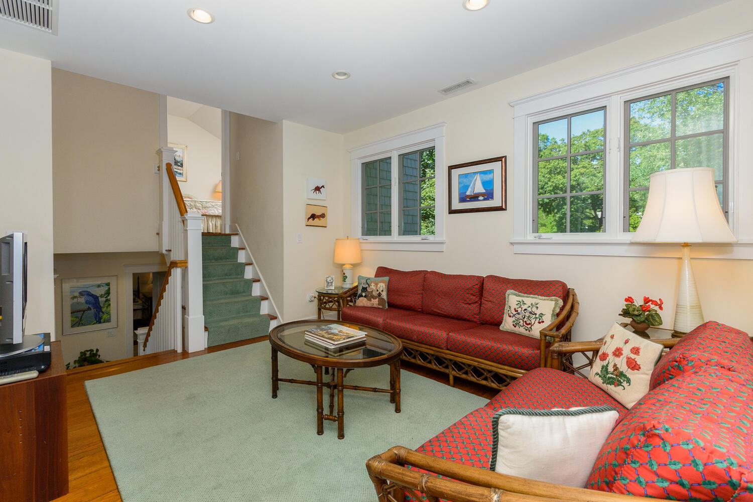 327 Hollow Tree Ridge Road Darien, CT 06820 - Photo 20 of 37 a living room with furniture and a large window