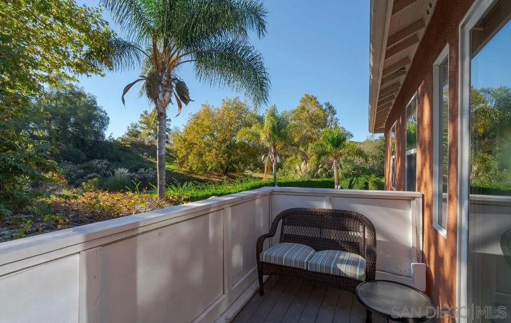 197 Double Eagle Glen Escondido, CA 92026 - Photo 25 of 70 a view of balcony with a swing chair