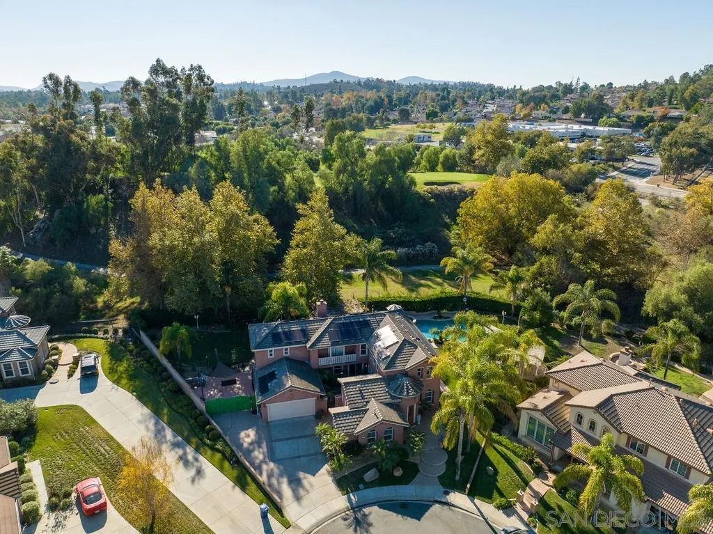 197 Double Eagle Glen Escondido, CA 92026 - Photo 61 of 70 an aerial view of a house with a yard and lake view