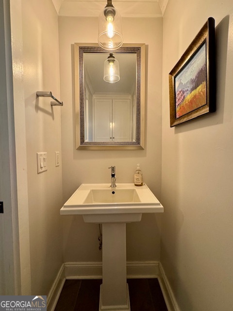 360 Morgan Mill Road Brooks, GA 30205 - Photo 20 of 87 a bathroom with a sink and mirror