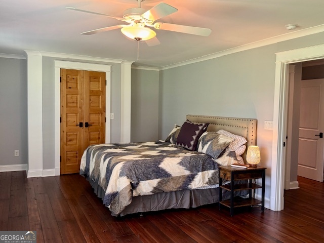 360 Morgan Mill Road Brooks, GA 30205 - Photo 22 of 87 a bedroom with bed and wooden floor