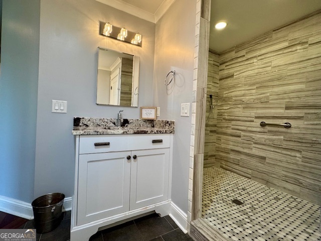 360 Morgan Mill Road Brooks, GA 30205 - Photo 28 of 87 a bathroom with a sink a mirror and shower