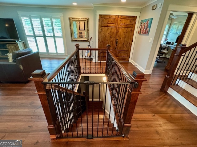 360 Morgan Mill Road Brooks, GA 30205 - Photo 42 of 87 a view of an entryway with wooden floor and windows