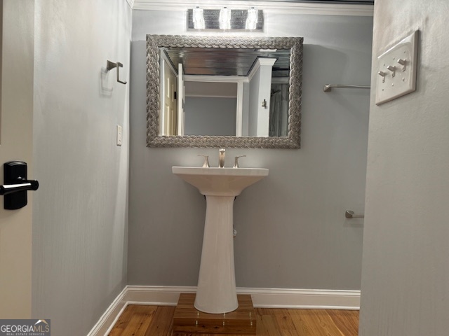 360 Morgan Mill Road Brooks, GA 30205 - Photo 47 of 87 a bathroom with a sink and a mirror