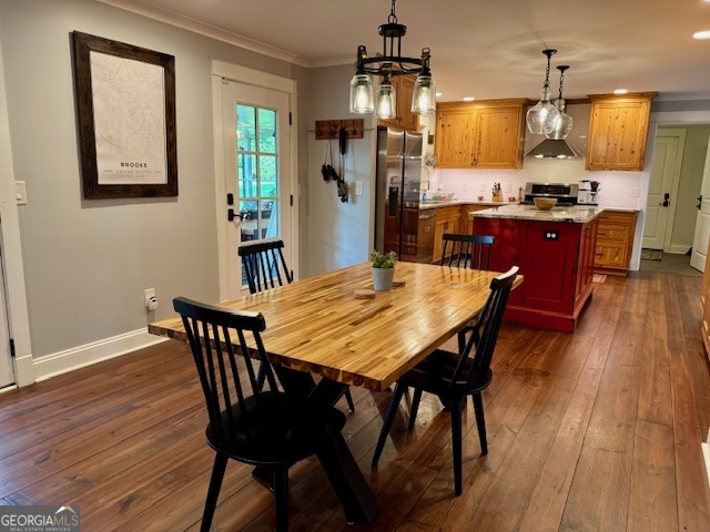 360 Morgan Mill Road Brooks, GA 30205 - Photo 10 of 87 a view of a dining room with furniture and wooden floor