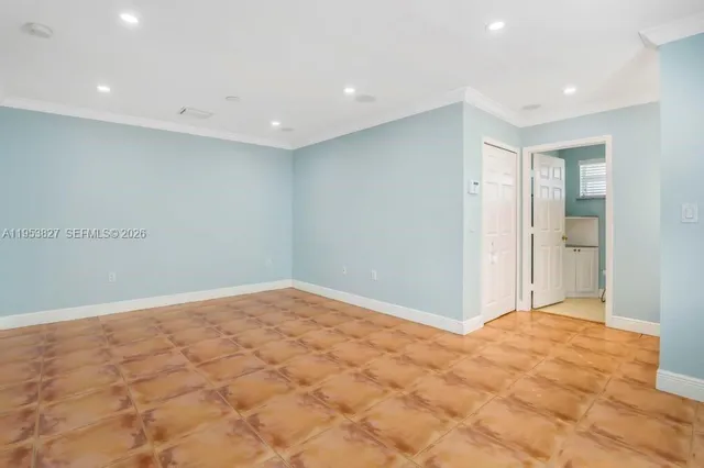 a view of an empty room