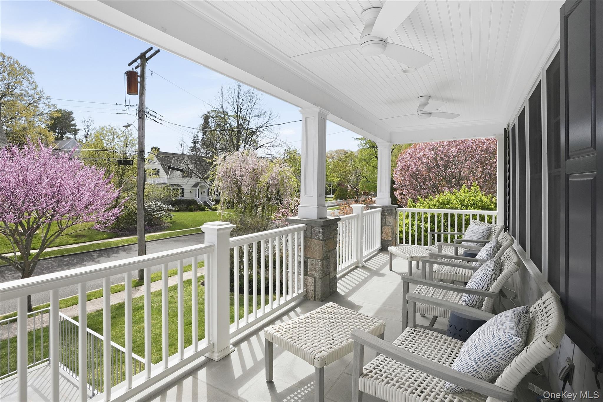 19 Onondaga Street Rye, NY 10580 - Photo 3 of 39 225' covered front porch, perfect setting for having your coffee and doing Wordle