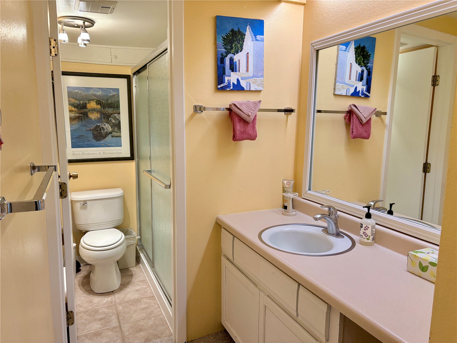 78 Guller Road, Unit 303 Copper Mountain, CO 80443 - Photo 16 of 43 a bathroom with a sink toilet and shower