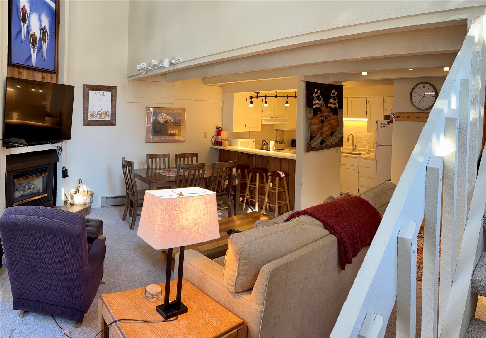 78 Guller Road, Unit 303 Copper Mountain, CO 80443 - Photo 4 of 43 a living room with furniture and a flat screen tv