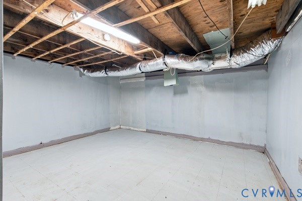865 Sulphur Spring Road Prospect, VA 23960 - Photo 32 of 40 Unfinished basement with exposed wood ceiling jois