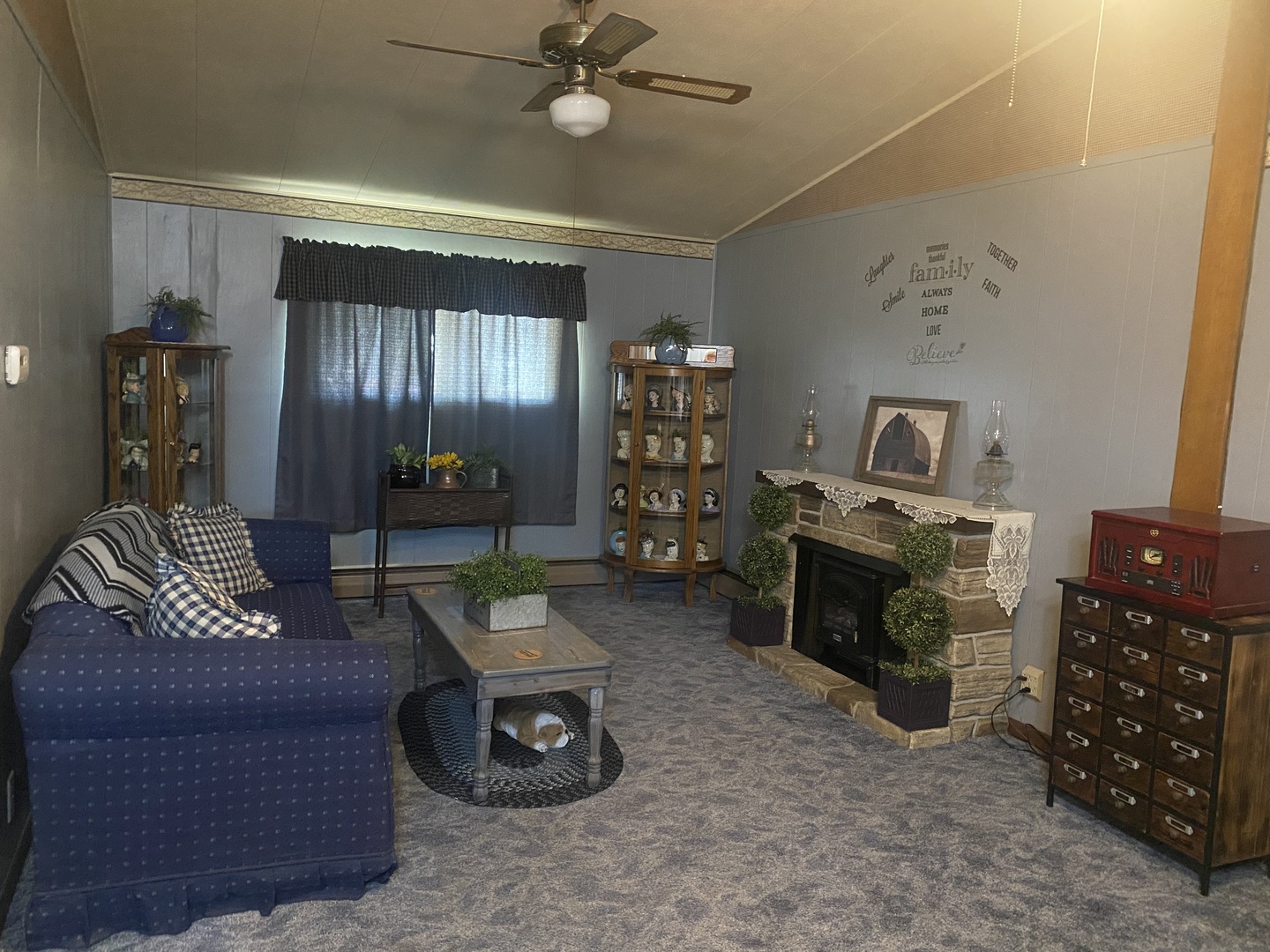 206 Maple Street Cedar Point, IL 61316 - Photo 8 of 15 a living room with furniture and a flat screen tv