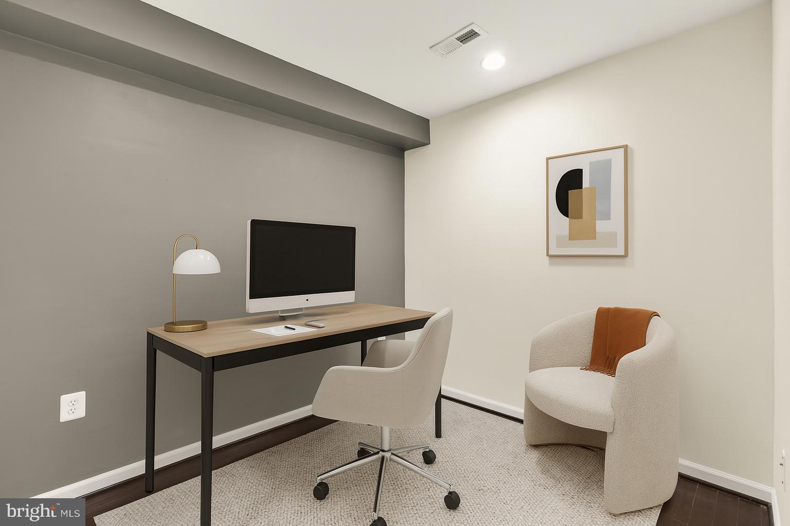 1845 Kalorama Road Northwest, Unit 1 Washington, DC 20009 - Photo 21 of 39 a work room with furniture and wooden floor