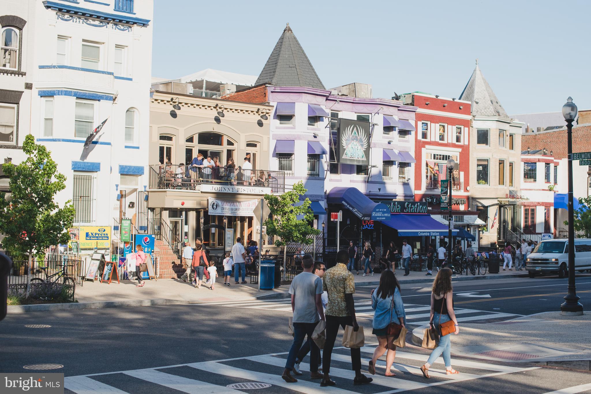 1845 Kalorama Road Northwest, Unit 1 Washington, DC 20009 - Photo 35 of 39 a view of street with shops