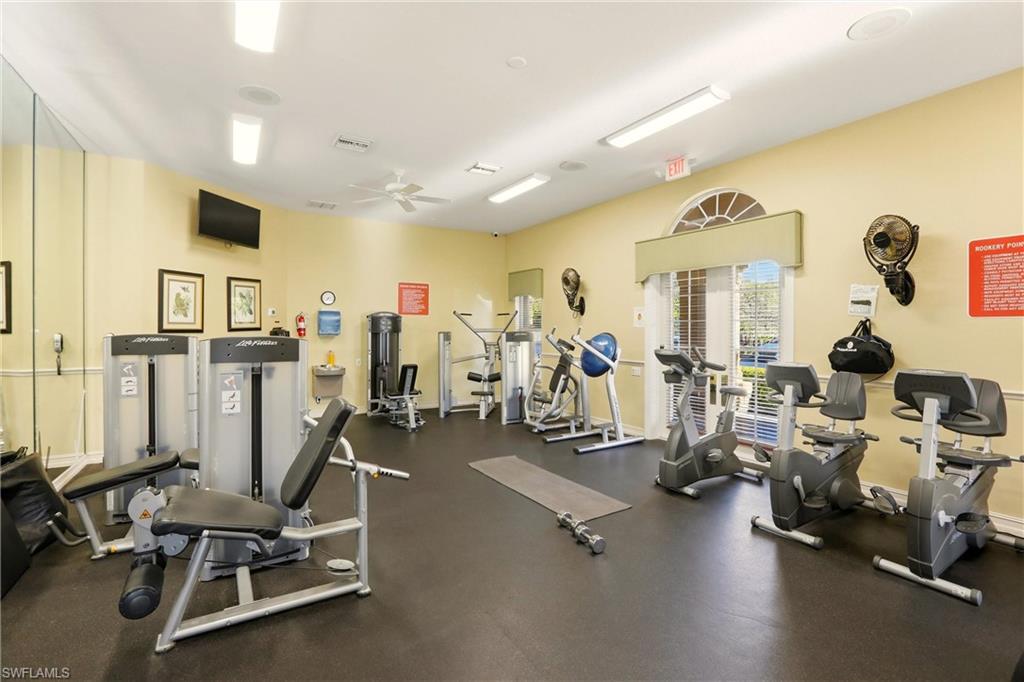 20441 Rookery Drive Estero, FL 33928 - Photo 36 of 41 a view of a room with gym equipment