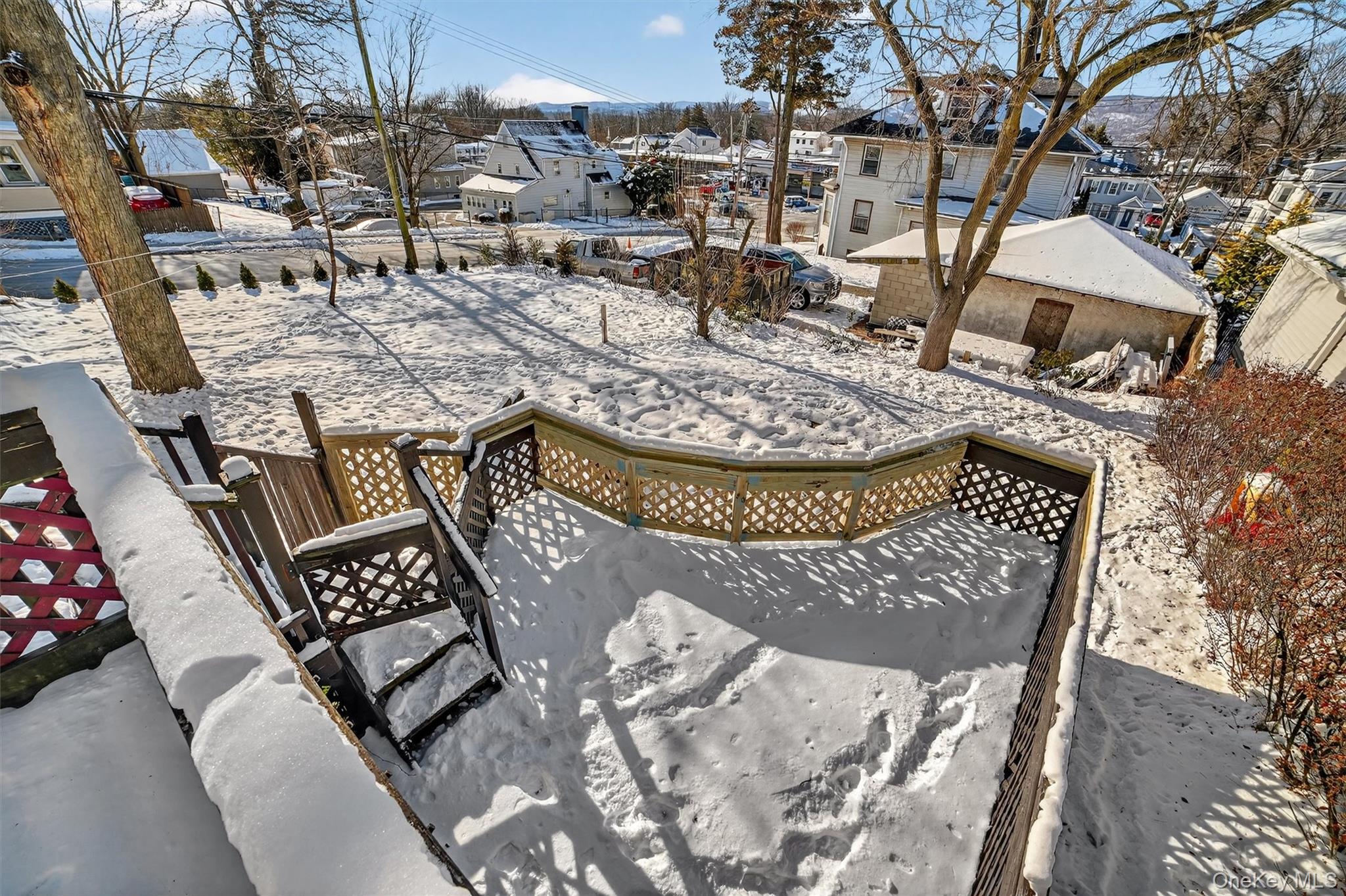 530 Dyckman Street Peekskill, NY 10566 - Photo 29 of 34 Deck & yard. Walk to train, Depew Park and Downtown Peekskill.