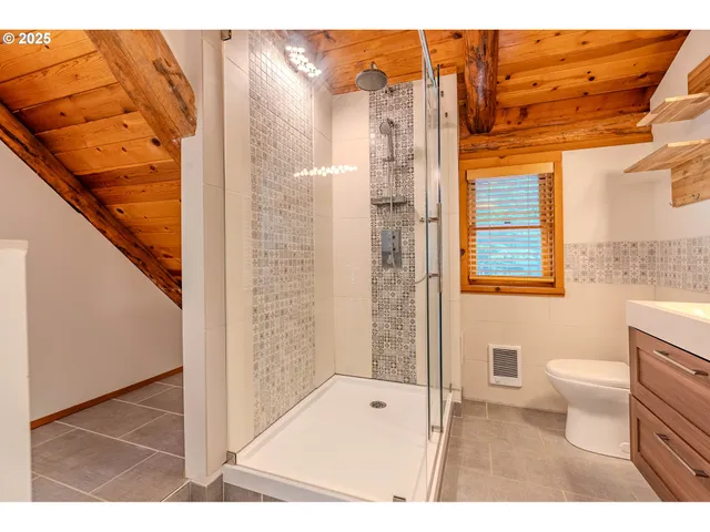 a bathroom with a toilet a sink and a shower