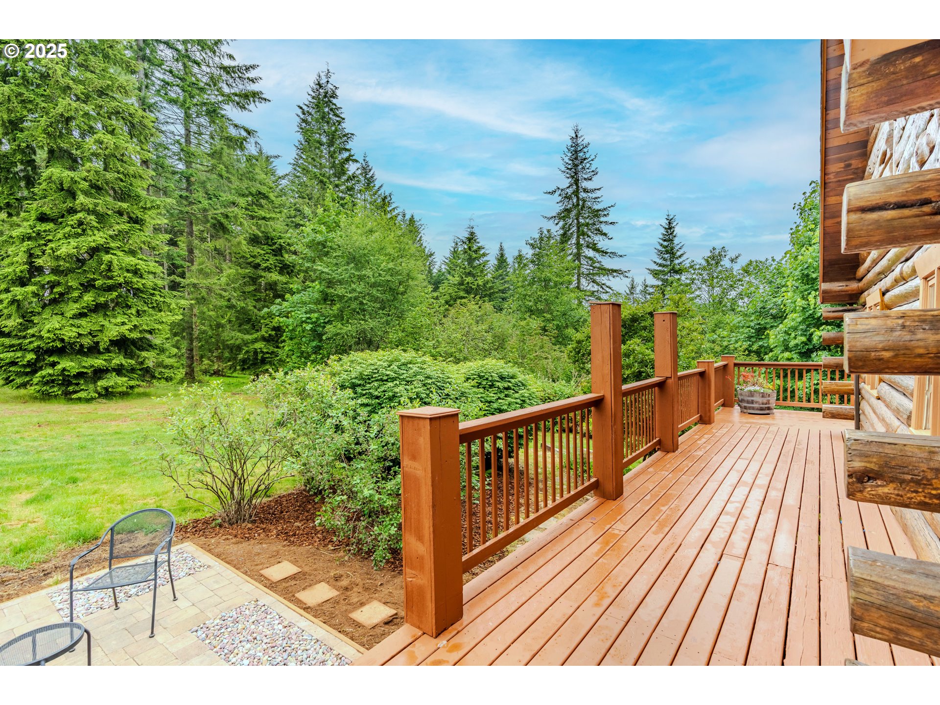 43144 Southeast Deverell Road Corbett, OR 97019 - Photo 29 of 48 a view of balcony with wooden floor and outdoor space
